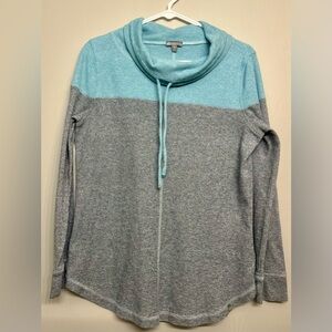 T by Talbots Colorblock Cowl Neck Pullover Top | Size M